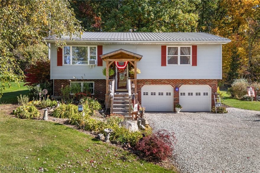 Enter into the property and you will see the beautiful gardens and well maintained home.  This home sits on 1.39 acres in Hillsdale School District.  It boasts 3 bedrooms/2 baths, eat-in kitchen and a formal dining room.  Enjoy the view of the gardens and woods from the covered deck.  A patio area adds for an additional entertainment area.  The 32 x 24 pole barn is insulated and ready to be finished inside.  There are 3 additional sheds for extra storage.   Updates to the house include; newer roof, furnace, hot water heater, bathroom fixtures.  Don't miss the opportunity to view this great home.