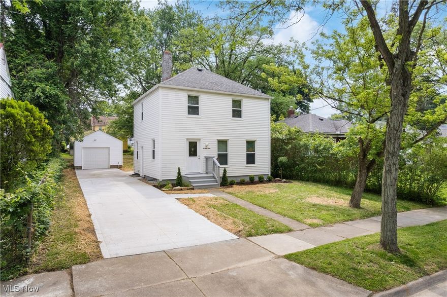 Welcome to this beautiful colonial home located in West Akron.  This inviting abode offers a completely updated kitchen with white cabinetry and subway tile backsplash.  There is a formal dining room perfect for holiday gatherings.  The living room is spacious and offers plenty of room for entertaining.  The first floor also has a fabulous sunroom overlooking the backyard.  All of the bedrooms are situated on the second floor.  They are three nicely sized bedrooms in addition to the bathroom which has been recently renovated.  There is a full basement which is wonderful for storage.  All of this plus a one car detached garage with a door opener.  This home is absolutely move in ready and awaiting a new owner.  Call to schedule a showing today to make this your new address!