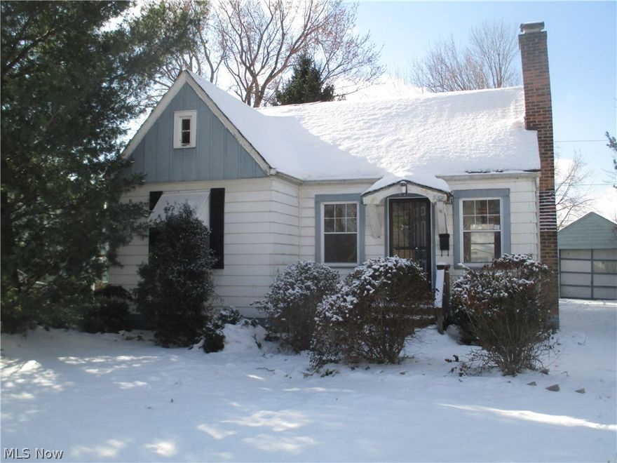 Bungalow home with lots of potential !  Living Room with wood-burning fireplace and eat-in-kitchen for informal dining. Large bedroom on second floor. Full, unfinished basement with shower stall. Fenced yard with patios and shed. Lot is 50X146. Conveniently located near shopping and freeway access.   This is a Fannie Mae HomePath Property