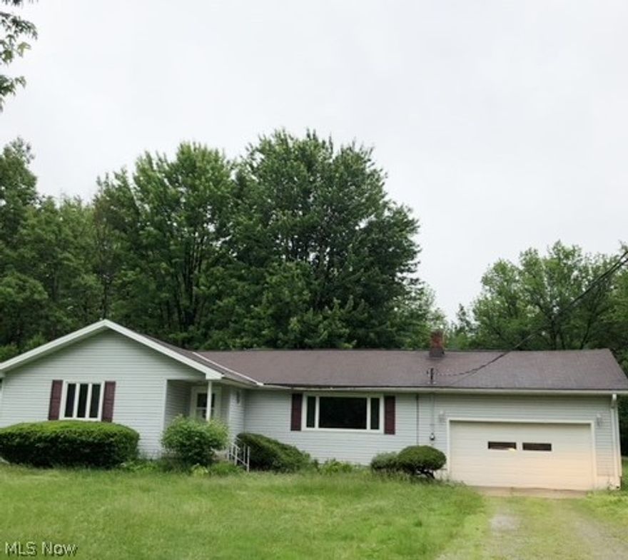 One floor living! Welcome to this 3 bedroom 1.5 bath home on 2 1/2 acres! Enjoy spacious rooms and the warmth of the brick fireplace! A full basement that can offer additional living space as well.  A two car attached garage as well as an outbuilding with a one car detached garage. This is a Fannie Mae HomePath property.