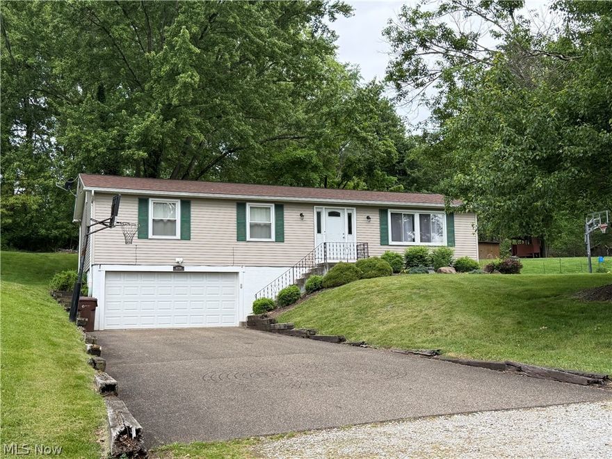 Beautifully updated 3-bedroom, 1.5-bath ranch in a desirable New Franklin location! This well-maintained home features an updated kitchen with granite countertops, fully applianced, dinette area, and formal dining room. Spacious living room plus a huge rec room offering additional living space perfect for entertaining, relaxing, or a family room setup. Updated bathrooms including a private master half bath. Three comfortable bedrooms, attached 2-car garage, and a large half-acre lot with privacy. Additional updates include windows, electric panel, HVAC system, hot water tank, and more. Convenient location with plenty of space inside and out. Storage shed excluded from sale.
