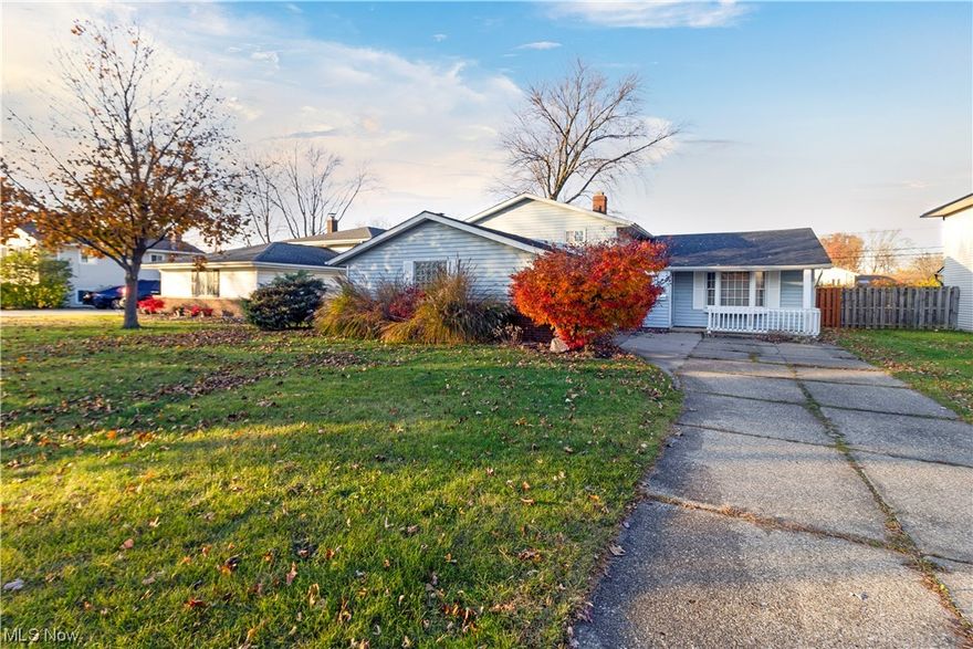 Discover comfort and style in this North Olmsted split level home! Nestled on a tree line street the open floor plan boasts a spacious kitchen with breakfast bar and full appliance package.  The second level features three generous bedrooms with beautiful natural wood floors and a full bath.   Enjoy summers and fall nights on a large tiered deck which is partially covered in your fenced in back yard.  A home warranty is included for added peace of mind.