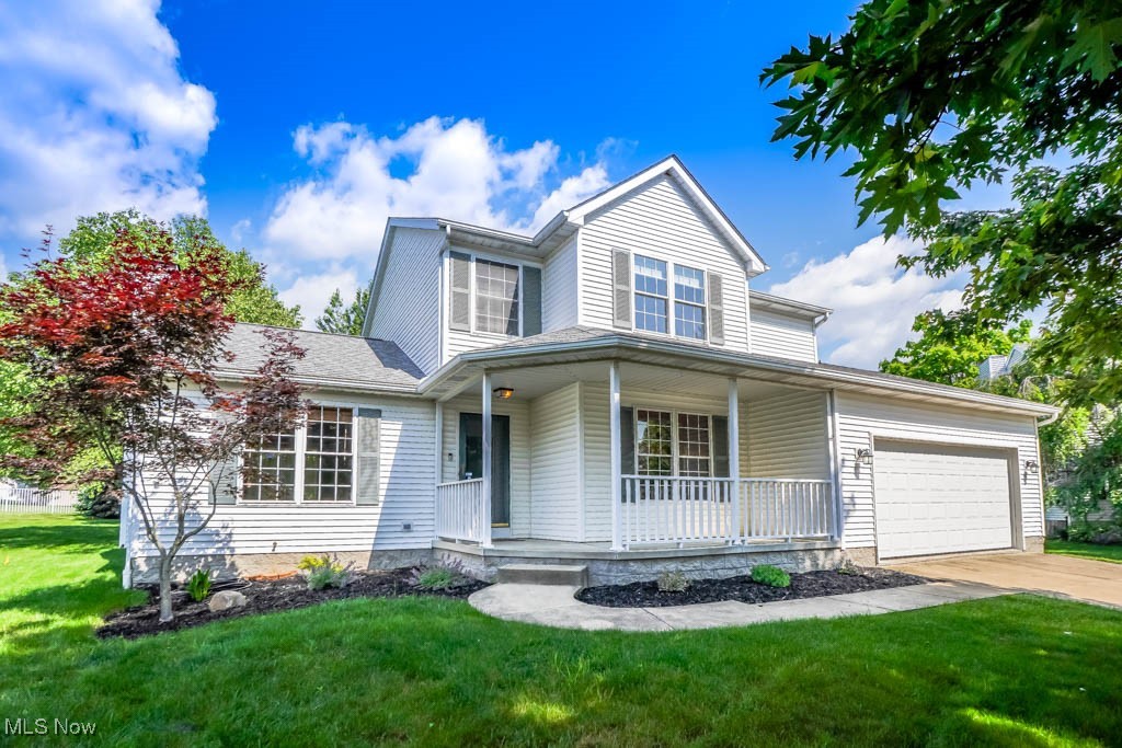 Welcome to this beautifully maintained colonial home in the sought after Pebblebrook allotment! Step inside to a 2 story foyer and open concept that connects the vaulted living room with a fireplace to the eat-in kitchen, complete with new quartz countertops, stainless steel appliances, a pantry, and a casual dining area with deck access.
Perfect for entertaining, the home also includes a formal dining room, ideal for holiday gatherings. A convenient guest bath and a laundry room (washer & dryer included) are located off the hall leading to the attached two car garage.
A turned staircase leads upstairs where you'll find a private master suite with a closet lined hall and en suite bath with a double sink vanity. Two additional bedrooms, each with double closets, share the main full bath in the hall.
The full basement offers ample storage, a bonus room (perfect for a home gym or office), and an additional laundry hookup for added convenience.
Nestled on a quiet cul de sac in a desirable Plain Local school district, this home is a must see. Schedule your showing today!