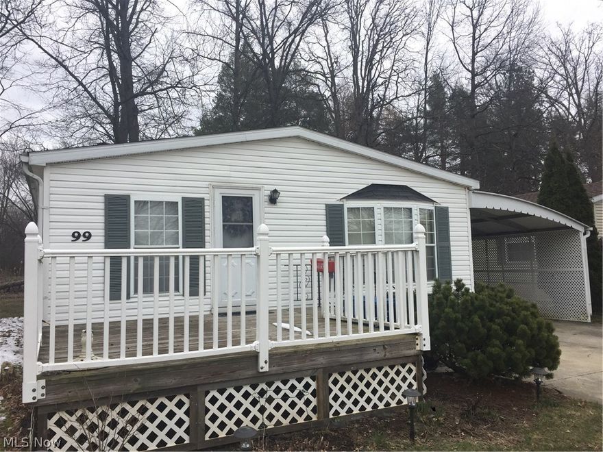 Welcome home to 99 Caesar Circle! Featuring an open floor plan with volume ceilings, you'll love the updates found throughout this home. The master bedroom has a walk-in closet and a new $5,000 shower in the master bath with duel sinks! Nicely sized guest bedroom with big closet. The main bath has a skylight. All newer appliances stay, including a stainless steel refrigerator, dishwasher, gas stove, microwave, dryer, and top load large capacity washer. Newer furnace and AC. Beautiful view from the backyard! This terrific home will not last. Call today for your personal tour!