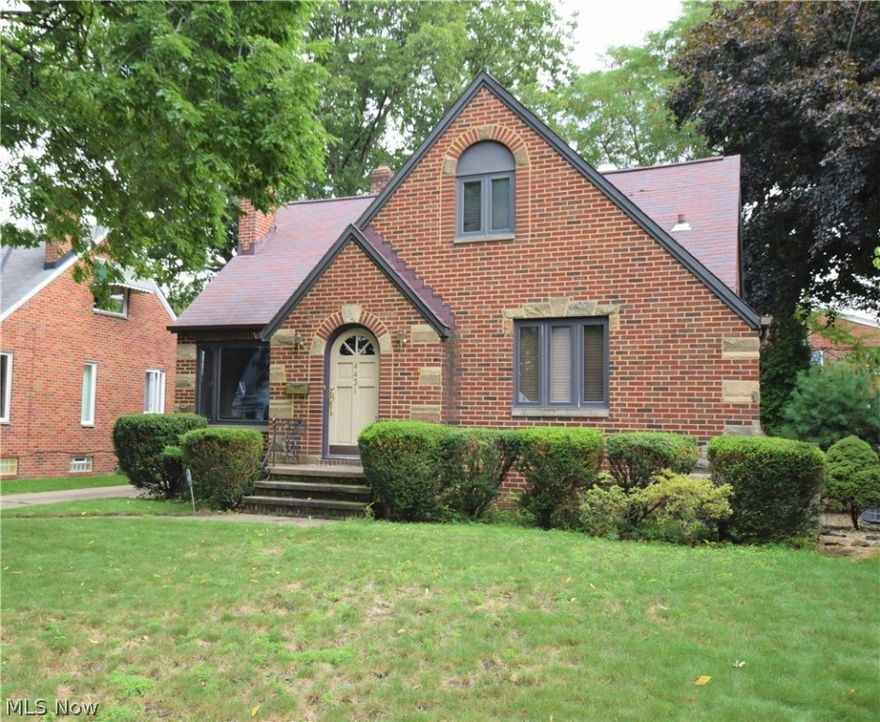 You'll feel right at home when you step into this beautiful, brick cape-cod style home in Fairview Park. The first floor is painted in neutral colors and has lots of windows that allow natural light to shine in. The living room has a fireplace and unique shelves built into the wall. The kitchen has been updated recently, and has a beautiful back splash, floors, cabinets, and counter tops. Off the dining room, you'll find a sun room; the perfect spot for relaxing. The first floor has two bedrooms and a full bath. Head upstairs to find a large bedroom with a half bath. The basement is finished, complete with carpet, neutral paint, and a fireplace.