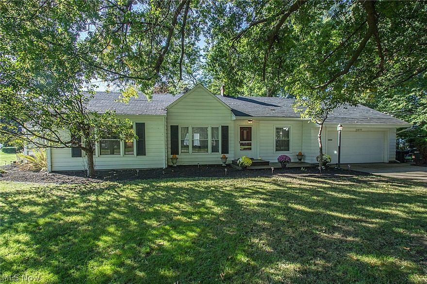 Location, location, location! Great value for this beautiful ranch home in the up and coming neighborhood of Fairview Park. Situated minutes from the Rocky River Reservation, this 3 bed 1 bath home offers the peace and quiet of suburban living with a close proximity to many amenities. Large yard is perfect for entertaining. The sun room offers a peaceful setting for relaxing and enjoying the seasons. The ranch layout has the convenience of first floor living without lacking space. Hardwood floors in the living room and bedrooms are in great shape. Fireplace in living room creates a warm, inviting space to gather. Large living/dining room has endless possibilities. The bright, cheerful kitchen breakfast nook provides a good place to gather for a family meal. All appliances stay. Washer, dryer and stove are brand new bought within this year. Brand new tub in the bathroom. Sun room access could be through an office, den or bedroom. Garage is heated and cooled. This house is a great find!