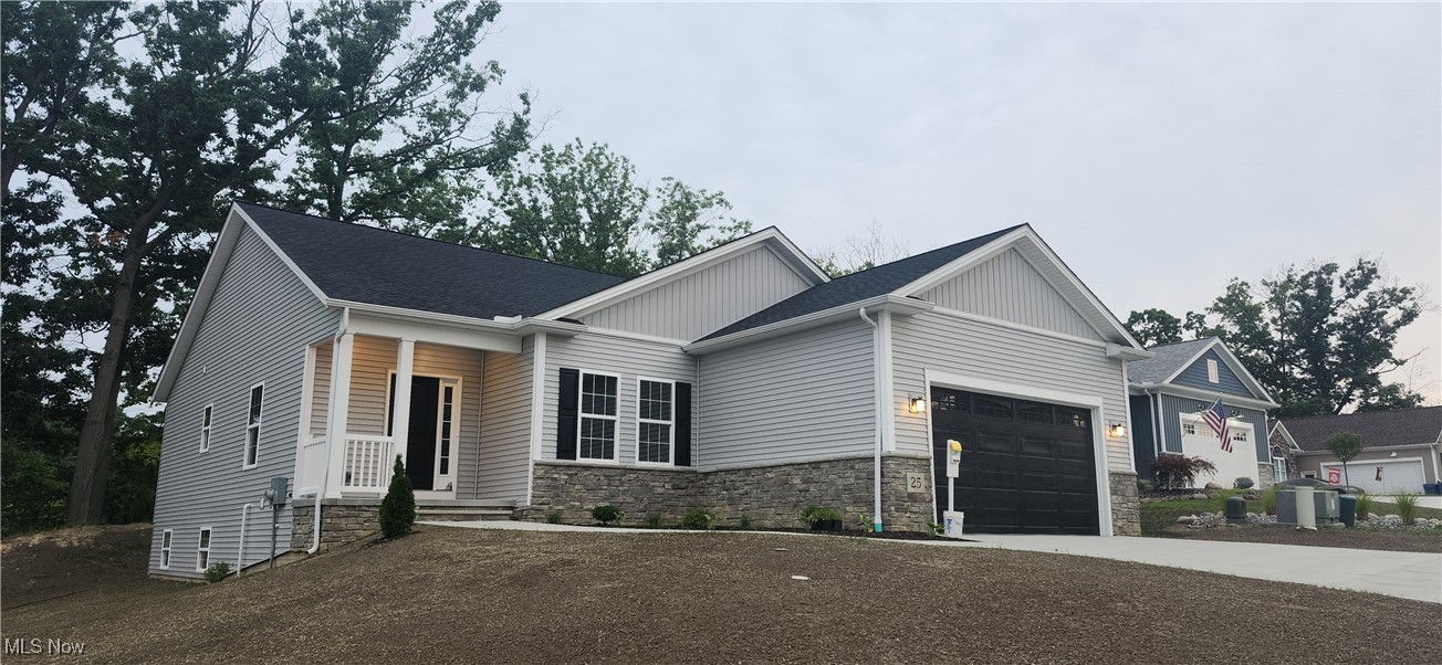 A new Ranch Home with all the conveniences near boating and the beach but is High and Dry! This model boasts of a DAYLIGHT basement ,Aristokraft cabinets, Quartz counter tops ,LVT flooring in common areas, kitchen appliances, A flex room that can be used as a dinnette, an office or as your imagination allows! Several built ins are included. LED lighting for an economical home. High efficiency furnace and HW tank are a standard @Wood Tech Builders, We have been building in Lake County for 40 years, Come take a look.