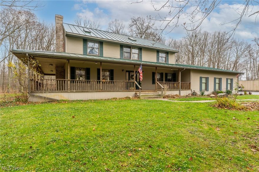 Looking for a Sanctuary on almost 3 Acres of Nature Surround, seemingly unknown and untracked... like you wanna Take the Trail or go Off The Grid kind of feel? Come and feel it in every aspect of this 5 Bedroom (one of which is a First Floor Suite w/Skylights), 4 Bath Spectacular Home!  The HUGE windows throughout are the Highlight of the interior of this house.  Employ the 3 Car garage with a provision for an RV or Boat.  Relax in Comfort and Privacy on your own Wrap-Around Porch which extends from Front to Back of house!  Can you imagine watching Fall Foliage, Snowflakes, Thunderstorms & Raindrops, and Forest Animals?  See Blossoming Trees & Flowers pushing through the earth right in front of you.  Gracious Seller is offering a Premium Home Warranty.  This might be your only chance...  Come & See it for yourself.  Call today!