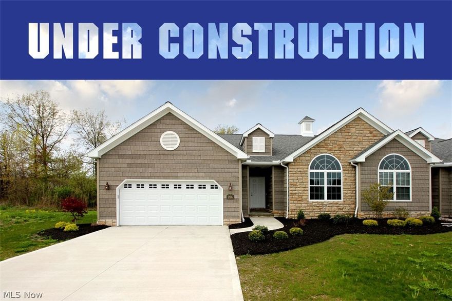 Welcome to the newest phase of the Villas in the upscale waterfront community of Vermilion Shores. This ranch style villa has two bedrooms, 2 full baths, open concept kitchen and full basement. Builder offers an excellent package to add another full bath, bedroom, large family and flex room in basement.  Vermilion shores in located on the Shores of Lake Erie and offers an array of amenities including swimming pool, water sports, tennis courts, fitness room, clubhouse and much more. This lakefront beauty also features a 2200 ft. walkway that runs along the shore of Lake Erie leading to a private sandy beach. Call today; kick back and start lakefront living at its best.