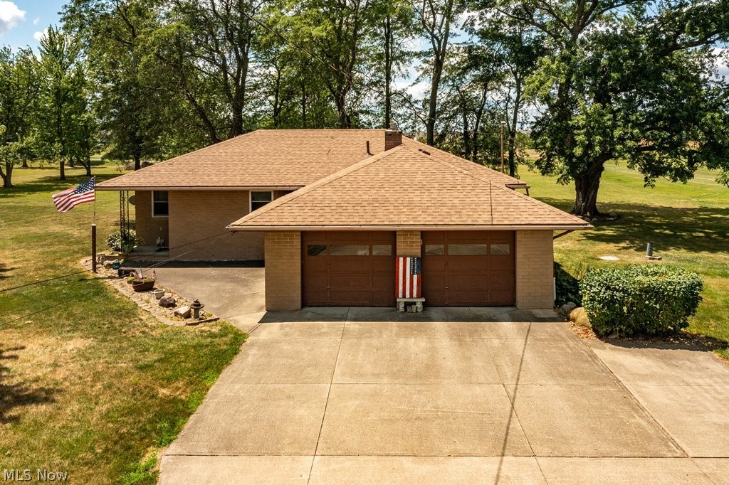 Very nice 3 bedroom brick ranch home located in the township of Lagrange on 2 Acres. Features include an eat in kitchen, family room with a fireplace, hardwood floors in the living and bedrooms, two car attached garage and a full partially finished basement. Updates include furnace/air last year, roof (2022) and windows (2004). All appliances to stay. Grey Hawk/Durham Ridge golf course community abuts this property on the west side. Very short walk to the clubhouse for dinner! This home has been well cared for and shows much pride of ownership. No Rita taxes! Keystone School District and just 5 minutes to 10/480. Call for your viewing today.