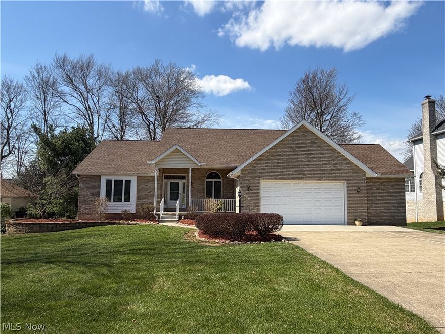 Welcome home to 866 Lawrence Dr in Wadsworth! This sprawling brick ranch offers over 3,450 square feet of living space and features new carpet throughout the main level. The layout includes a formal dining area, a living room with a gas fireplace, and a kitchen with updated flooring and a kitchen island. This home offers one-floor living at its finest, featuring a large primary bedroom with an ensuite and oversized walk-in closet, two additional bedrooms, a full bath, and main-floor laundry. The kitchen leads to a private elevated deck overlooking a spacious backyard. The fully finished walk-out basement provides even more space, including a potential fourth bedroom, a half bath, built-in bar and large storage room. Key updates include a new roof (2022) and newer HVAC system, windows, and hot water tank, Anderson windows —all believed to be replaced within the last 10 years. An oversized 2.5-car garage and an extra parking pad complete this impressive property. This home will not last long!  Please contact us today to schedule your private showing!
