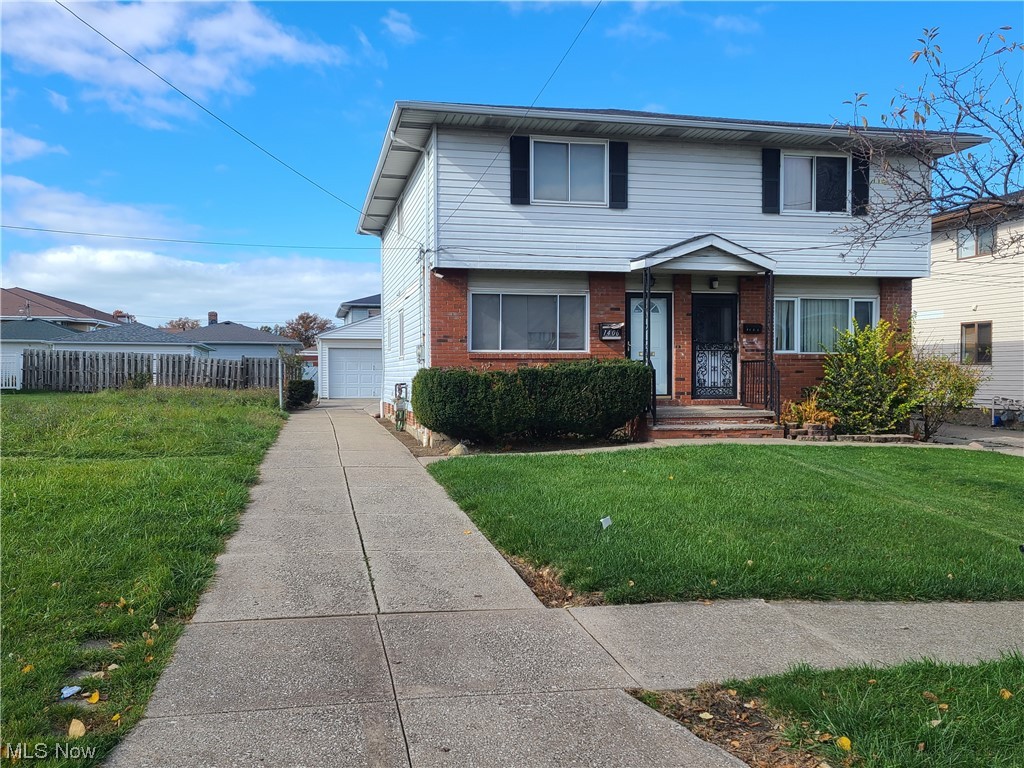One of the larger & newer 3 bedroom, 1 1/2 bath 1/2 duplexes with a fenced in yard and a 2 car garage built in 2003! Spacious eat in kitchen includes all appliances. Large, finished rec room & laundry area with plenty of storage. All windows have been updated from the originals and glass block added in the basement. Brand new hot water tank & disposal. The furnace & central air have been serviced annually. Roof was replaced in 2008 with quality shingles. Super convenient location, walking distance to elementary school. This home is inspected annually by the City of Euclid and CMHA Housing. The Tenant is on a month to month lease at $975 a month and would like to stay.