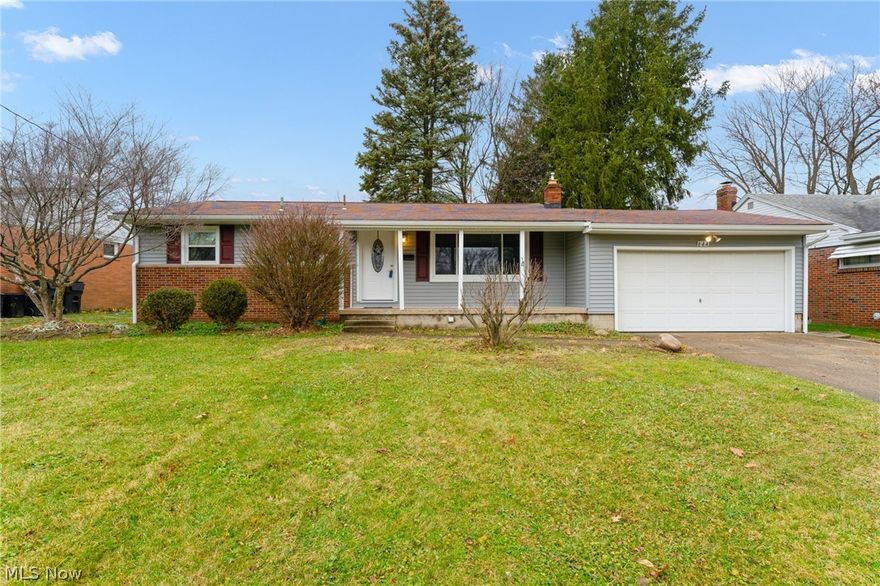 Looking for a ranch in Boardman just minutes away from all the best stores and restaurants? Look no further! This awesome 3 bed, 2 bath home is exactly what you’re looking for. A large living room with a beautiful picture window greets you from the front door with hardwood floors under the carpet. The eat-in kitchen in the loveliest shades of blue and white offers ample cupboard space and tons of natural light. All 3 bedrooms have great closet space and there’s a large linen closet in the hallway! The first floor full bath has a newer vanity with a lovely granite countertop. The full basement has tons of shelves and storage, not to mention a fruit cellar! There is plenty of room for an additional living space in the basement in addition to a second full bath. The outside of this home was redone in 2019 with new windows, siding, and a front door. The 2 car attached garage has a drain and electric and a sunroom off the back. In the backyard, you’ll find lots of beautiful trees and a stor