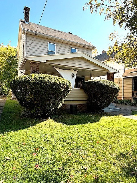 Look at this property! This fantastic Colonial offers so much! The main level hosts a nice sized living room area from the front entrance, with plenty of natural light and gas fireplace! The dining room space offers extra width for larger furniture and beautiful built in leaded glass cabinets/storage! The kitchen offers nice space with an extra storage or breakfast nook area with additional cabinet storage! The upper level offers three nice sized bedrooms with closet space and storage and a full bathroom! Enjoy time on the private upper balcony patio off of the Primary Bedroom! The third level attic space spans the width of the home offering a bonus space to easily make a fourth bedroom! Large basement and utility area for storage or additional recreational space plus an additional .1 bathroom area! Cozy front porch, vinyl windows, aluminum siding! Deep, partially fenced in lot with extra-long and wide cement driveway! Updates include: full interior rent ready renovation in 2018 with interior paint, fixtures, carpet, cabinets, electrical panel, furnace, hot water tank and all plumbing redone! Some newer windows! Tenant occupied at $700/month on a month to month with opportunity to increase rent- tenant pays own gas/electric! 24-hour notice for all showings! Close to parks, restaurants, shopping, freeway access, hospitals and more! Hurry this won't last long, reach out today with questions or to see!