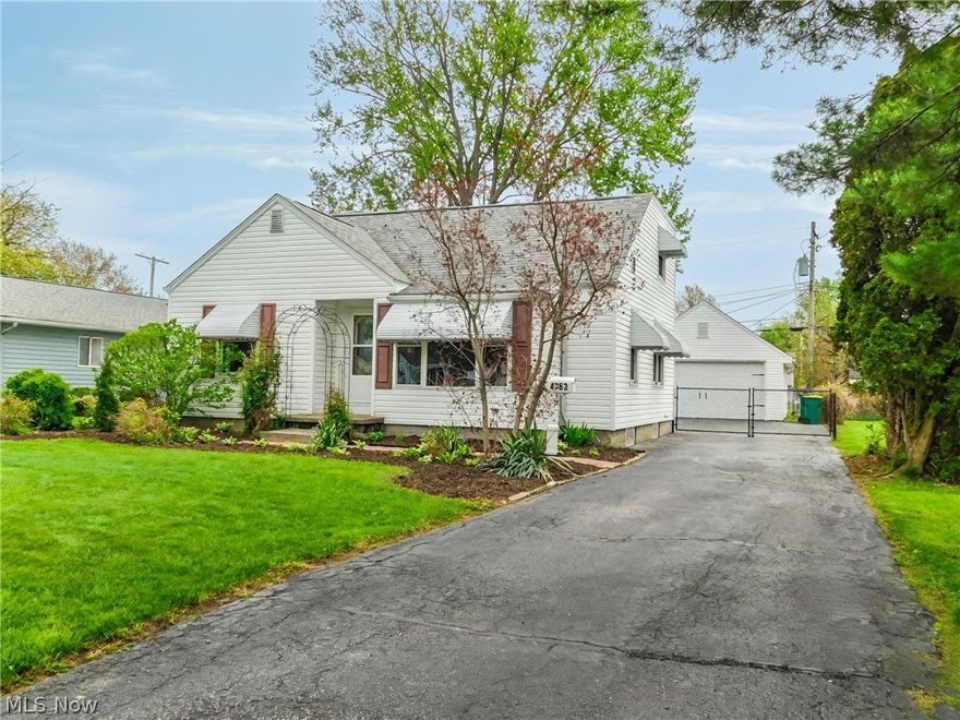 Here is a rare opportunity to own a family-owned home that has been cherished for over 50 years.
You’ll appreciate the glass-enclosed sunroom filled with natural light, the perfect place to enjoy your morning coffee or evening nightcap while also providing additional space for entertaining during cookouts and gatherings.
With 4 bedrooms, attic and a full-length, freshly painted basement with new hand rails including a stand up shower and laundry sink, this home offers plenty of room for additional living space, recreation, or indoor hobbies. Partially hardwood flooring adds character throughout, complemented by fresh paint, new light fixtures, ceiling fans, and updated outlets.
The 20 x 22 two-car detached garage with attic space, along with an additional shed, provides abundant storage. The fenced-in yard, complete with a mobile gate on the asphalt driveway, is ready for pets or little ones to play safely.
Nestled in a desirable neighborhood near Mentor Headlands Beach State Park and offering convenient freeway access, this home combines comfort, charm, and an excellent location. Seller provided home warranty is included.