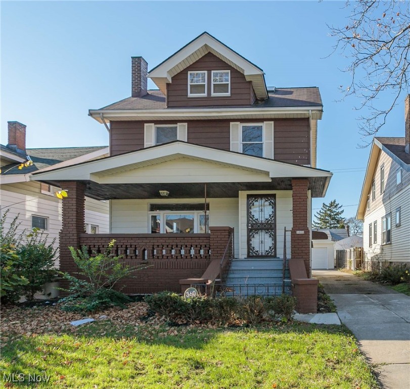 Beautiful colonial home with private backyard and 2 car garage. Spacious living room with cozy brick fireplace, dining room with built ins, and kitchen with an attached breakfast nook. Three bedrooms on the 2nd floor and a large loft on the third that can be an additional bedroom or rec room!
