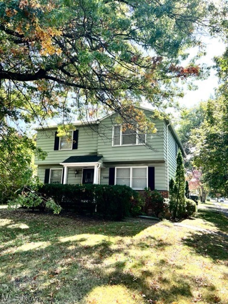 Lovely two family duplex in Cleveland Heights with attached garage, paved driveway and laundry in the full shared basement!  Each unit is roomy and each has a full bath and an additional 1/2 bath.  Tenants pay gas and electric.  All appliances stay except the refrigerator in the 2nd floor unit and the freezer in the 1st floor unit.  Tons of closet space!  Updates include: New gutters and gutter guard installed in 2021, new garage door opener 2019, water heater replaced approx 2018, stairwall painted 2023.  Unit 1: stove top replaced in 2018, granite counter tops installed in 2013, new tile floor in kitchen and bathrooms in 2013.  Unit 2: new wall oven installed in 2017.  Great investment!