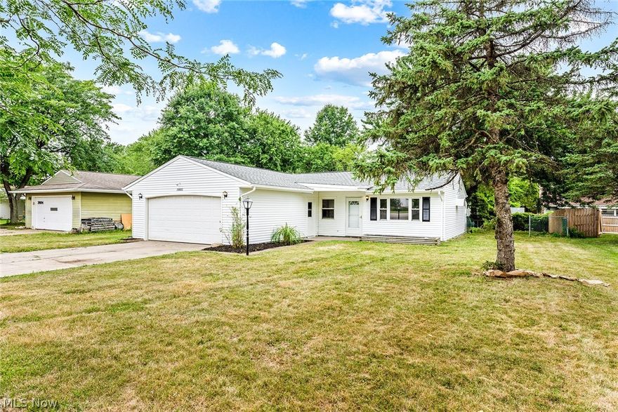 Check out this freshly painted updated ranch home in Elyria. As you pull in notice the exterior of the home has been painted a fresh coat of white, a new roof (complete tear off), and a brand new entry door. As you enter the home the interior has been painted and new flooring installed throughout. Most light fixtures and interior doors have been replaced. New tub surround and new toilets in each bath. To top it all off a new hot water tank and electrical panel has been installed for you! In area of homes in the 220's