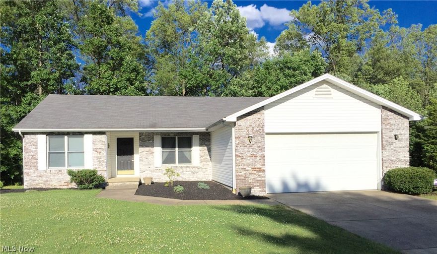 Immaculate 3 Bedroom/3 Bathroom Ranch located in a gorgeous neighborhood! The large welcoming foyer leads you into the spacious Living Room featuring a fireplace that is open to the kitchen with vaulted ceilings and skylights. The kitchen has a bi-level island, oversized pantry, separate work area space and an ample amount of cabinets and counter space. The dining room with trey ceiling is perfect for large gatherings. The split bedroom floor plan has two bedrooms and full bath on one side, while the master bed and bath are located on the other. The first floor laundry area has 2 closet areas, along with cabinets and folding area. The finished basement makes for Rec Room that has another bedroom and full bath. This home has it all! Including a FREE HOME WARRANTY!