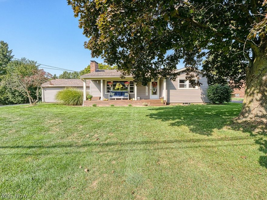 This move in ready ranch sits on over 1/2 an acre and is loaded with updates! As you walk into the living room, you will enjoy an open concept with a cozy living space and a beautiful fireplace!  Follow into the eat in kitchen that features newer stainless appliances, updated counters and cabinets, and tile back splash! A 
 perfect sun porch is off the dining area, great for watching sunsets and views into the large back yard! Main floor laundry and a half bath add a great touch to this low maintenance home! An updated full bath and two great sized rooms with ample storage and new flooring compliment the main level!  The lower level is clean and ready for your ideas! Newer updates include New furnace & A/C 2020, roof, siding, gutters, insulation, front porch 2016*  Come see it TODAY!