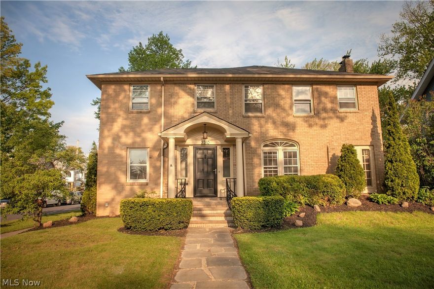 Move right into this updated 4 bed & 2.5 bath beautiful brick home located on the corner of Delaware & Arthur Avenue, a high demand street featuring a very wide tree-lined street, attractively maintained homes, full sidewalks, and a convenient location to all that Lakewood and the north coast has to offer.  2210 Arthur features refinished original hardwood floors, gorgeous dark porcelain tile in the entryway and kitchen, and handsome choices for flooring and finishes in every room.  Highlights of the kitchen include granite counter-tops, tile back-splash, white cabinetry, room for a table, and a practical pass-through to the first floor family room.  Finishing out the main level is a half bath, access to the large back yard, the formal dining room, living room with a fireplace, the library and the gorgeous foyer.  Restored period details such as glass doorknobs, French doors, and crown molding make this home a standout among its competition.  The second level features all wood floors w