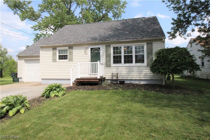 Cute Bungalow with great curb appeal!  This gem has a fenced in back yard with a great view.  Home has two bedrooms on the first floor with bath and an additional bonus room on the second floor that can be used as a bedroom or additional living space.  Very functional eat in kitchen with entrance to the garage or lower level.  Lower level has a finished family/living area, laundry and lots of storage.  New roof in 2017 and windows have been updated.