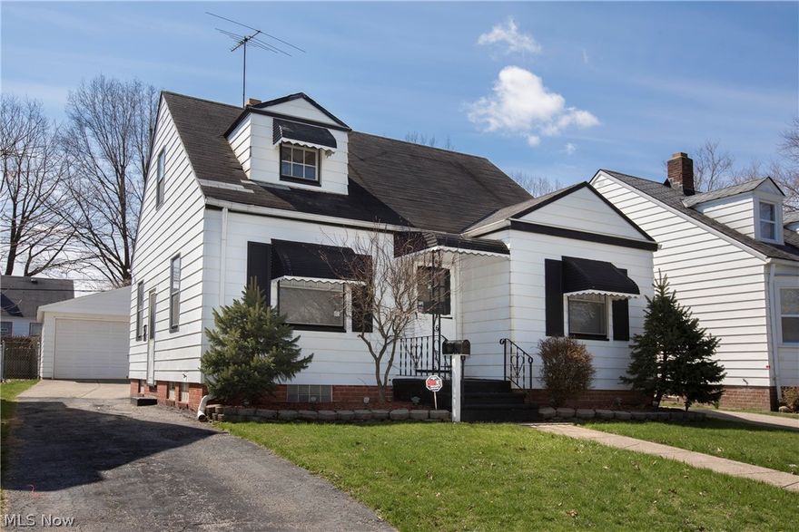 Great Opportunity with this "Move-In Condition" updated 3 Bedroom Bungalow on a residential street in Cleveland! Walk through the front door and into your generous size Living Room with beautiful hard wood floors and abundant natural lighting...The Eat-In Kitchen will offer all  New 2020 appliances to stay - Refrigerator, Range/Oven, and Microwave! The 1st Floor is complete with 2 nice sized Bedrooms with new carpeting and fresh paint throughout! The Full Bathroom is updated with ceramic tile floors and beautiful tile in shower/tub and a double sink area - perfect for families! The Second Floor has a spacious Master Bedroom with new carpeting and an other finished area! Neutral decor throughout! The Full Basement offers a 30x12 Finished Basement Recreation Room! Other notables: Electrical panel on breakers, Rheem 40 gallon hot H2O tank - 2020, Rheem forced air gas furnace, glass block windows, Kenmore brand Washer and Dryer stays!  The Exterior of the home will have vinyl siding, Large