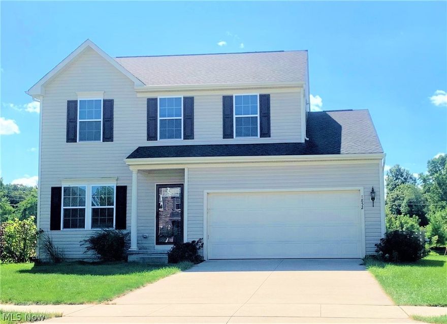 NO need to WAIT for this home to be built in this Heisley Park Community * It's already built and all the amenities & extras are included in the asking price * Great area to meet neighbors and make new friends * This colonial, if needed, can easily be made into a four bedroom by only adding one wall to the loft * Open concept with huge kitchen, family room and dining room all flowing together * Vaulted ceiling in dining room with a wall of windows overlooks the full fenced in back yard * Huge kitchen has all appliances plus walk-in pantry * First floor Laundry Room * Family room offers gas fireplace * Formal living room * First level is all vinyl wood floors and nine foot ceilings and was painted in 2018 * Second level offers large master bedroom with master bath & walk-in closet; another full bath, two more bedrooms and the loft * Full finished basement with recreation room painted and carpeted in 8/2019 plus a large storage room * 21 X 18 stamped patio in fenced back yard which has h