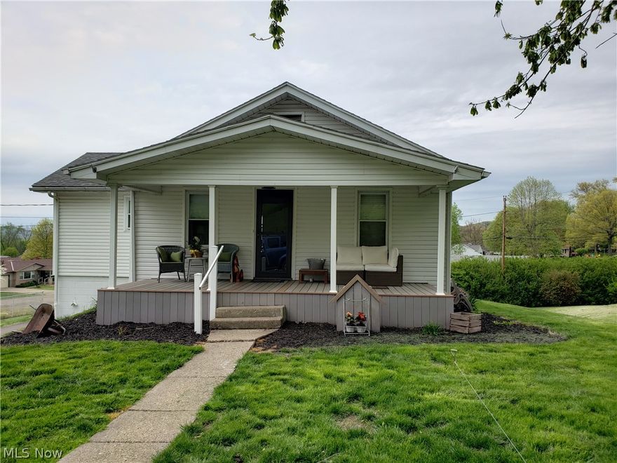 What a nice home.  This home has 2 bedrooms and 2 full baths.  Large living room and Dining Room.  Kitchen with pantry.  Several new updates, newer roof, windows, furnace and air conditioner.  Paved driveway into your 1 car garage.  Large front porch and concrete patio.