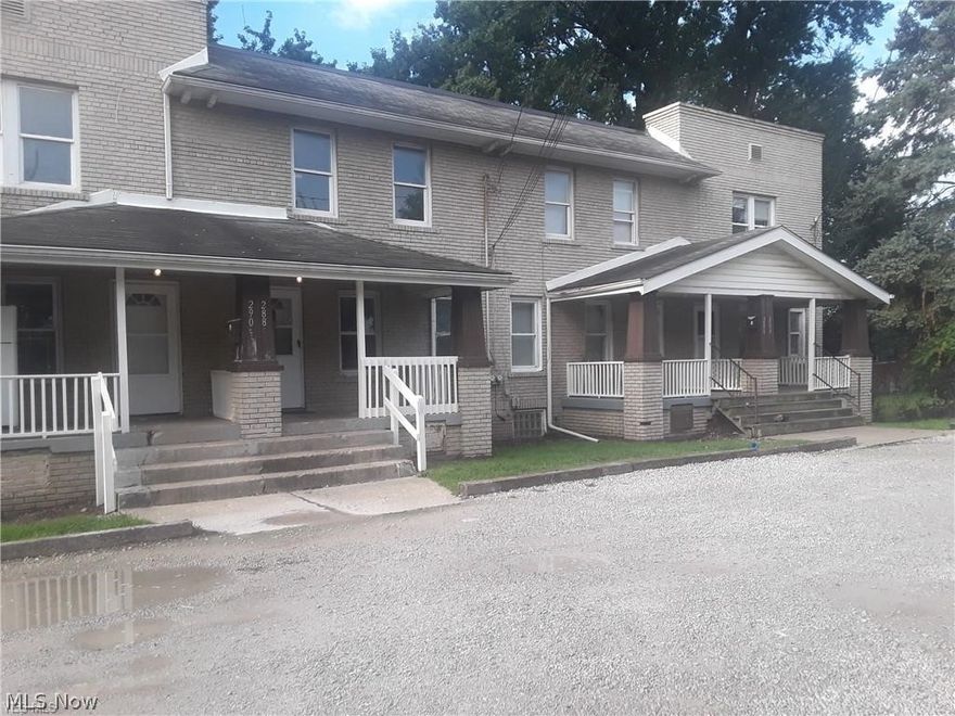 Spacious two story apartment located in south Akron, just south of highway 76 and the University of Akron. Apartment has spacious living area and dining area, galley kitchen equipped with refrigerator and stove. Unfinished basements with laundry hook up. The large bedrooms are located on the second floor with full size bathroom. The largest bedroom has two large closets. Each unit has covered front porch. Plenty of off street parking. Residents are responsible for gas and electric. Interested applicants will pay a $35 application fee online.
