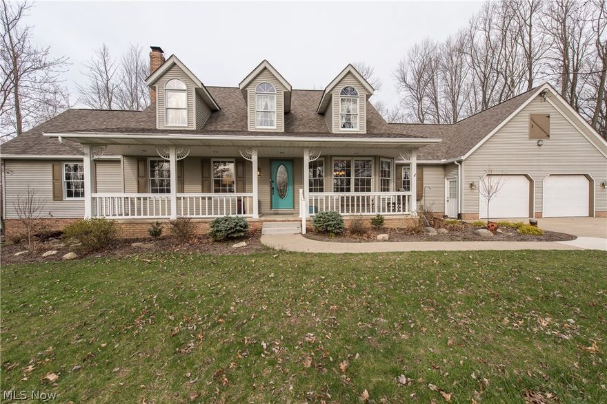 This amazing home built by Jerry Miller Builders with 3 (possible) 4 bedrooms and 3.5 baths, situated on 2.5 acres in Lake Twp. The 2,800 sq. ft. immaculate
home is practically brand new!! Kitchen features new granite counter tops, sink, rubbed bronze Delta faucets, SS appliances, floating Allure flooring. Reverse Osmosis. From the bowed kitchen window you overlook your spacious deck with new flooring, steps and vinyl railings. First floor laundry, new sink and flooring.  Formal dining room. All new rubbed bronze door knobs throughout the house.Great room w/woodburning, gas fireplace, vaulted ceiling, window dormers, engineered hardwood floors, overlooked by the 2nd floor loft. Great room leads to a  4 season sunroom with large windows on all three sides. Hugh finished, walk-out lower level. One section could be 4th bedroom, also full bath. Second floor with two large bedrooms and Jack & Jill bath. New 96% HE Lenox furnace, new A/C. Newly re-surfaced black top, circular drive. Two car