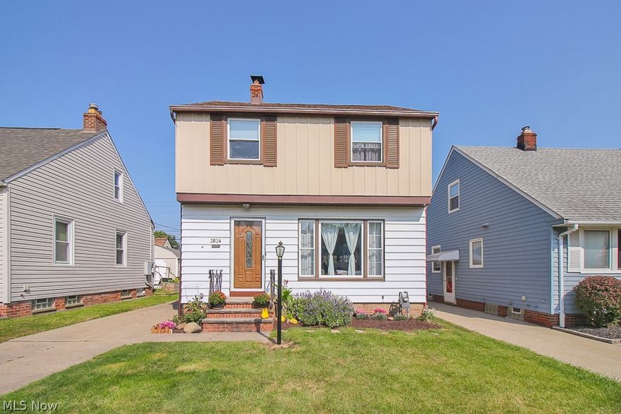 Welcome to your new home at 2824 Parklane Drive!  This beautifully updated 3-bedroom, 1.5 bath offers many features and updates.  First floor is filled with natural light that gives a cheery ambiance - ample sized Living Room is open to Dining Room that has sliding patio doors to Deck - Updated Eat-In-Kitchen offers fabulous storage/counter space with dishwasher + stainless steel Refrigerator & Range - convenient half bath on first floor - spacious 3 bedrooms, remodeled full bath & attic access complete 2nd floor - additional living space in newly finished lower level Rec Room ideal for game room or home office - 1+ car garage and nice sized deck.  Updates & Improvements include: New roof with complete tear-off on house '14; newer windows throughout; glass block windows in basement; HWT '20; maintained HVAC; updated main electric panel; remodeled Kitchen & Baths '07.  Convenient to Parks & Shopping, easy access to I-480 & I-77 - 1 year Home Warranty included.  Schedule your private sho