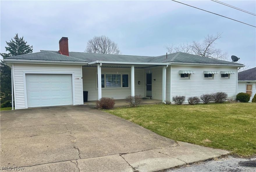 This charming 5 bed, 3 full bath house is waiting for someone to call it home. You enter into a large living area with a stone fireplace, along with large windows to give an abundance of natural light. All kitchen appliances do come with this house along with the washer and dryer in the spacious laundry room. There is two bedrooms on the main level, a full bath, and a primary with an en suite bath. The lower level would be a great space for entertaining, and it offers a fully finished rec area, two more bedrooms, a full bath, laundry room, and an entrance onto the covered deck that looks over the back yard. With this home being less than three minutes from the school and hospital, less than five minutes to uptown and walking distance to Ice Cream Island; you will not want to miss your opportunity on this one. Call or text me today to schedule a showing!