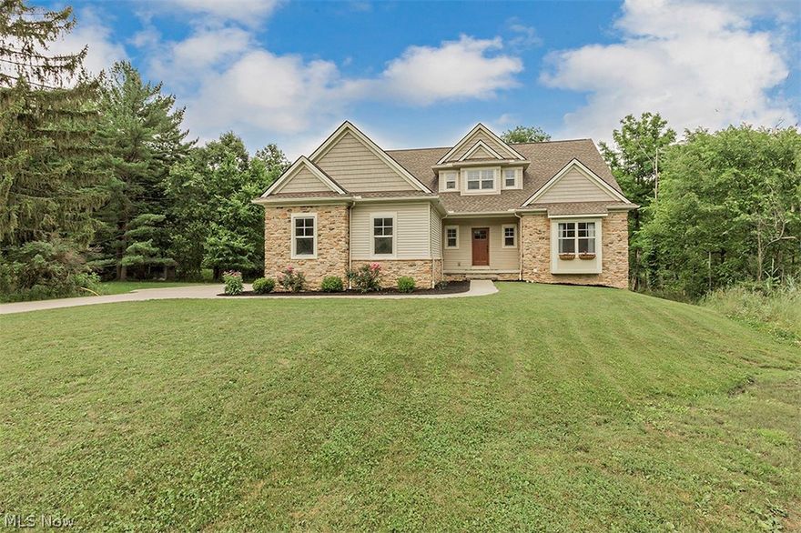 Beautiful 4 bedroom, 2.5 bath custom built home sitting on a corner lot. Spacious backyard, large 2.5 car attached garage leading into a large mud room. First floor laundry room with an abundance of storage. Granite countertops and high-end custom finishing throughout the home. Large open kitchen leading into 2 story living room with floor to ceiling windows and a stone gas fireplace. First floor master bedroom and bathroom with vaulted ceilings and large walk-in closet, additional first floor bedroom. 2 large bedrooms upstairs with walk-in closets and extra storage space in 1 closet. Full bathroom and large loft area. Partially finished full walk out basement with plumbing and electrical for a buyers dream basement. Hot tub conveys, however it needs new heating element, Play set equipment & Deep freezer negotiable. Pre-approved Buyers Only.