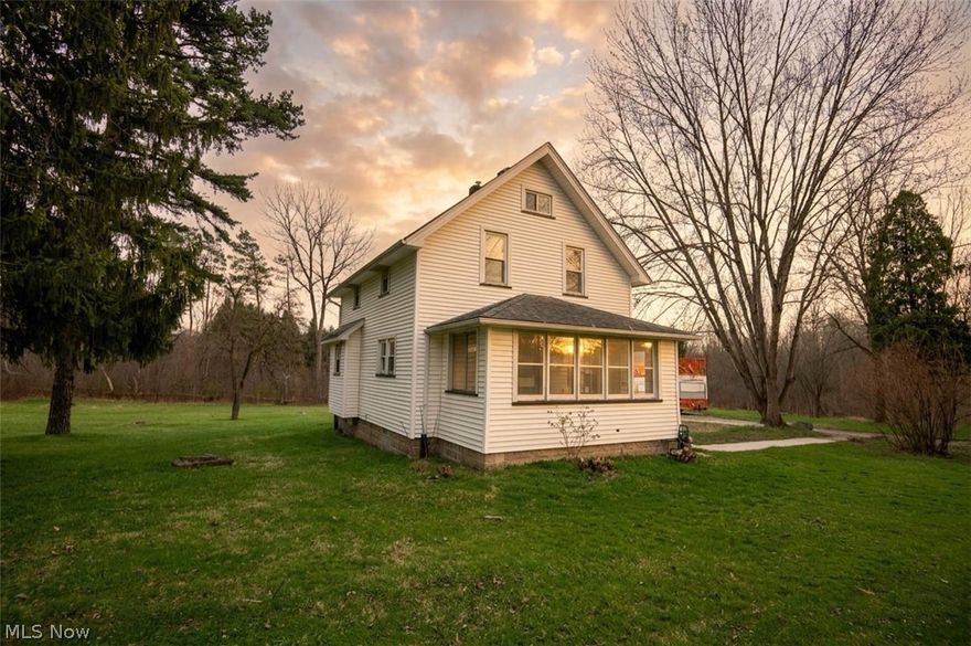 Welcome to this well-maintained and thoughtfully updated home located at 2816 Hoagland Blackstub Rd in Cortland, Ohio. Offering 3 bedrooms and 1 full bathroom, this two-story home provides approximately 1,430 square feet of living space and is situated on 2.43 acres, combining functionality with character.
Inside, you’ll find a recently updated bathroom featuring a relaxing soaker tub and a beautifully tiled shower, creating a spa-like feel. The kitchen has also been updated with unique concrete countertops, offering both durability and modern appeal. New carpet throughout adds comfort and a fresh, move-in-ready touch.
All three bedrooms are located on the upper level, providing a practical and cohesive layout. The third bedroom includes access to an attached sunroom, offering additional flexible space that can be used for a sitting area, office, or hobby room.
Character and charm are highlighted throughout the home with built-in features in both the dining room and hallway, adding timeless appeal and functional storage.
Situated on a spacious 2.43-acre lot, this property offers ample outdoor potential while still being conveniently located near local amenities, schools, and commuter routes.
This home presents a great opportunity for buyers seeking updated features combined with classic charm in a desirable Cortland location.