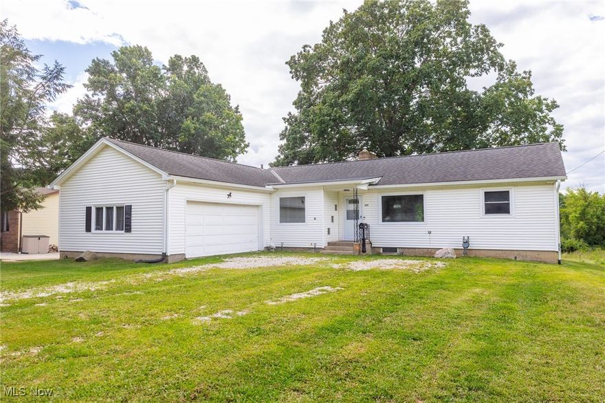 Welcome home to this wonderful 3-bedroom ranch with some nice updates, situated just on the outskirts of town. Great outdoor space in the backyard to give you lots of options to work with.Hardwood floors in two of the spacious bedrooms and living room. Seller has left them unfinished so that the new owners can choose how they would like to personalize them to their own taste. Lots of open space in the main living and dining area with oversized windows that provide tons of natural light and great views of the backyard. If you're looking for a great, well built and maintained one level home in Cloverleaf Schools, look no further!