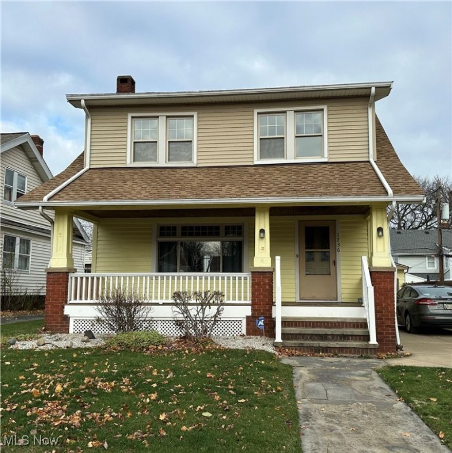 Charming colonial in the Old Brooklyn South Hills neighborhood! You will love the natural woodwork, refinished hardwood floors and sunroom with french doors. Features include new roof in Nov. 2024, vinyl windows, waterproofing on back wall, glassblock windows and updated furnace and central air. This home offers a large eat in kitchen with breakfast bar, formal dining room with built in bookcases and window seat. Large living room with decorative fireplace. Upstairs has 3 bedrooms with generous closet space, full bath with jetted tub, and walk up attic with great storage space. The basement is ready for your finishes and has a full bath in the laundry area. Outside you'll love the covered front porch, backyard deck off the sunroom and the 2.5 car garage! Convenient location close to schools, area freeways and shopping. Set up your showing today!