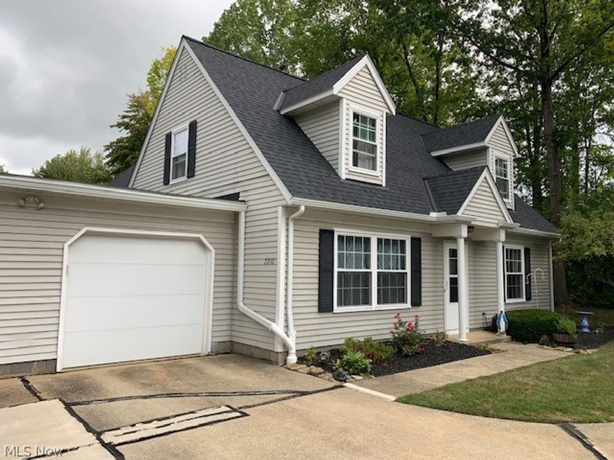 Here is a rare opportunity to own an updated unit at Terrace Commons in south Mentor.  This three bedroom, two full bath condo features a ground floor master suite with walk in closet, a full bathroom, and an updated kitchen with  newer appliances.  Enjoy your eat in kitchen and large living room with bay window.   Also on the ground floor is a laundry room with newer washer and dryer and newer hot water tank. All of the windows were all replaced in 2021.  The upstairs features two bedrooms with multiple windows providing great light and oversized closets for ample storage. There is also a full bathroom upstairs that has been updated.  A one car garage has electric opener, cabinet storage, and has an interior entrance into the kitchen.