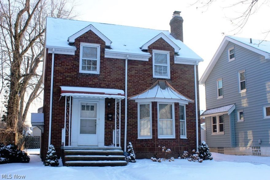 Lovely all brick colonial in the heart of the park having 3 bedrooms/1.5 baths, approx. 1460SF, full unfinished basement & family owned since built* Living room with bay window, gas fireplace (not used since 1940's), detailed trimmed archways, crown molding & built in courier cabinet* Formal dining with crown molding & built in corner cabinets* Spacious maple kitchen with range, refrig & microwave plus breakfast room with fan & built in ironing board* 2nd level with 3 nice size bedrooms, generous closet space including cedar closet & full bath* Accessible floored attic- great storage*  3/4” oak flooring under carpet in all rooms except kitchen, dinette and bath* Full basement with glass block windows & half bath*  6x14 covered back porch* 1 car detached garage with opener & attached carport* Private back yard* Hot water heater 2017, carpet approx. 1 yr., shingles approx. 5 yrs., central air 2012, furnace, electrical, kitchen & bath* Other features include 6 panel wood doors, laundry ch
