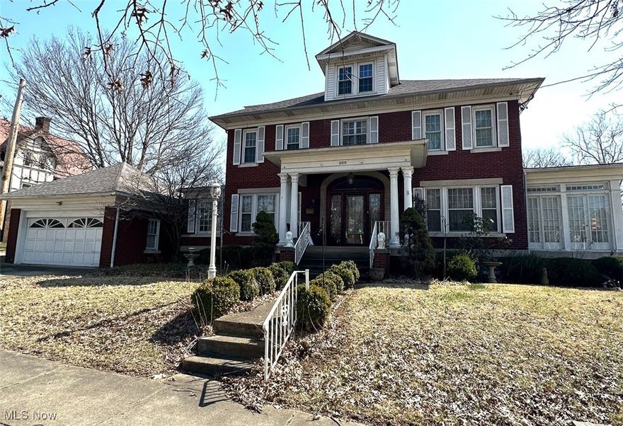 Stately Brick Home W/ Garage. Washington County, Marietta, OH. Live Auction W/ Online Bidding Available. ABSOLUTE AUCTION, all sells to the highest bidder on location. ONLINE BIDDING BEGINS FRIDAY, APRIL 25, 2025, at 9:00 AM, and AUCTION LIVE ON-SITE BIDDING WILL BEGIN TUESDAY, APRIL 29, 2025, at 12:30 PM. This stately brick home is generous in size, with mostly hardwood flooring throughout. Beautiful front covered porch entry. Living room with fireplace. Sunroom has transom windows adding natural sunlight & architectural charm. Cherry kitchen with appliances & center island sink (updated 1990). A formal dining room is adaptable to many uses. Half bath. Rear mudroom entry with sink & built-in storage. Five bedrooms upstairs with an oversized full bath. Walk-up attic with good storage. Full divided basement, modern Lennox FA gas furnace with AC. Breaker electric. Full bath. Two-car garage, concrete drive. Rear utility barn. Historic Marietta offers timeless charm, walk to museums, library & banks. The home opens for viewing on auction day at 11:00 AM. Mark your calendar to join us! Washington County parcel #240001180000. Yearly taxes are $2,284.