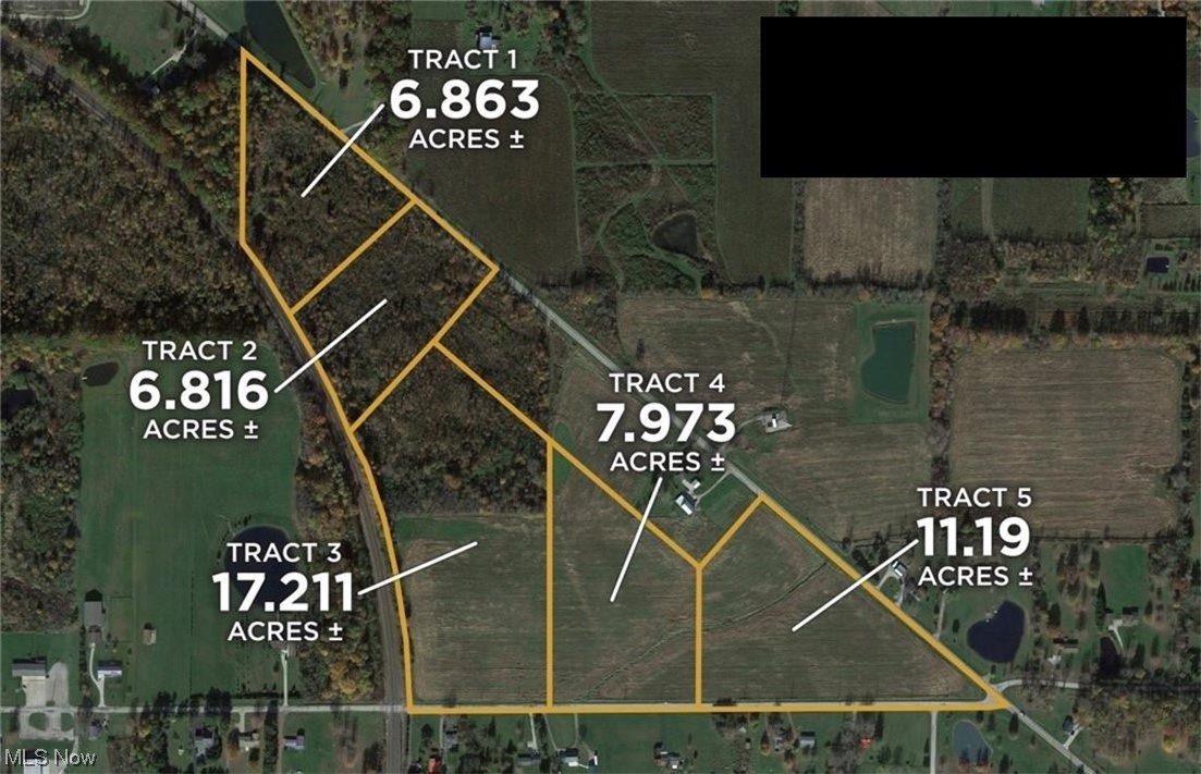 Live On-site Auction 06/19/2023 at 5:30 pm! Selling Absolute in 5 tracts or as a whole. Nice hunting property with thick bedding
cover, trail system, food plots and tillable and multiple building locations. Here’s the perfect multi use property close to Lake Erie that you can enjoy year-round with family and friends. Walk the established trail system and you will find thick bedding cover that holds solid deer populations. Frontage on two roads provides good access from multiple directions while the large tillable field has agricultural income potential and offers a destination food source. This property is being auctioned by RES Auction Services in cooperation with Whitetail Properties Ranch & Farm Auctions.
TRACT 1: 6.863 ± ACRES This tract is all wooded and offers a small creek and rolling terrain. A
rough driveway is already cut into the property.
TRACT 2: 6.816 ± ACRES This all-wooded tract has a ton of wildlife and has a great building potential.
TRACT 3: 17.211 ± ACRES Her