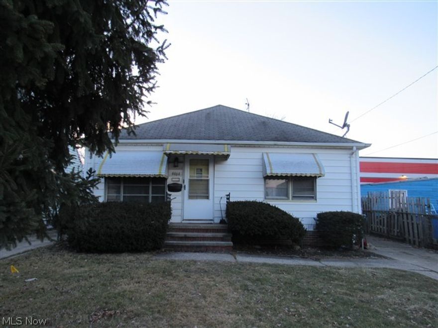 One floor living at its best!  This home features all 3 bedrooms on the first floor.  There appears to be wood floors under the carpets.  The basement is finished with a rec room and a full bathroom.  There are built ins in the dining room.  There are natural wood cabinets in the kitchen.  The slab in in the back yard ti build your garage.  This is a great opportunity.  Come and see!