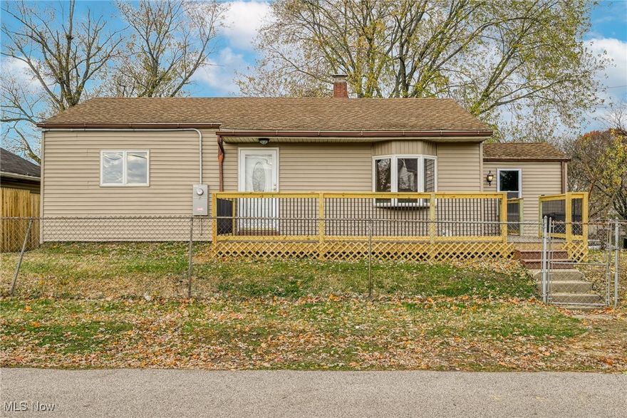 This charming two-bedroom ranch, situated on a corner lot, offers a turn-key living experience. The property has undergone extensive renovations, including new siding, a front porch with composite decking, fresh drywall, paint, trim, flooring, appliances, a new furnace, updated plumbing, relocation of the laundry facilities to the main floor bathroom, a jacuzzi tub, formal dining room, reconfigured bedrooms, a fully fenced yard, and a gated garage. Every aspect of this home has been meticulously remodeled and updated to provide peace of mind.