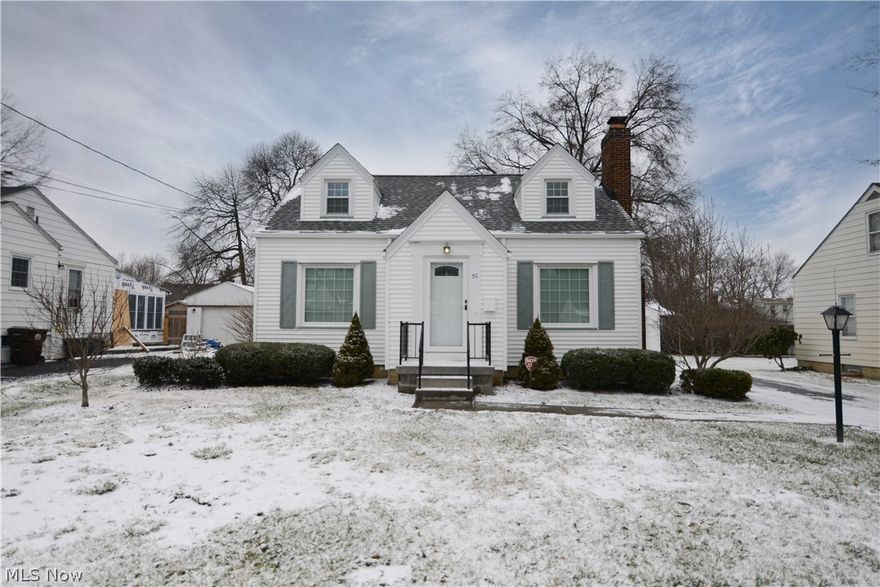 What a great find in Poland! This adorable cape cod has so much to offer! Starting with the Vinyl Sided exterior with updated 3 Dimensional shingled roof, nice concrete patio, detached garage and fenced yard. Inside is cute as a button! Freshly painted interior. The foyer has a coat closet and opens to the spacious living room with gas fireplace. The modern kitchen has granite counter tops and stainless appliances to stay. Two first floor bedrooms with brand new carpeting and a First floor full bath with many modern cosmetics, tub and shower combo. Upstairs, two additional bedrooms that are spacious and hardwoof floored plus a master half bath if you choose to make this room your master suite! In the basement, the potential is unlimited. Neat and tidy, just like the rest of the home! Updated electrical panel. Central Air. High efficiency gas forced air furnace. Water tank 2013. Washer dryer to stay for the new owner. This home even comes with a one year home warranty for the buyer! Cal