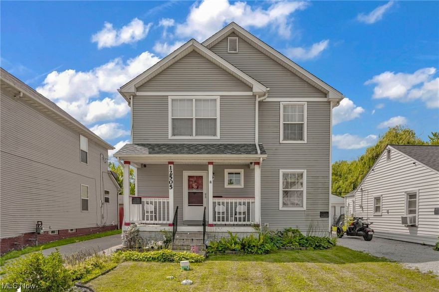 THIS COLONIAL IS LIKE NO OTHER!!! As you walk through the front door, you'll enter into the open living room with Updated Flooring that flows into the Dining Room and Kitchen. The Open Concept allows the rooms to flow together and as you enter the kitchen, you'll love the Long Granite Counters and lots of beautiful wood cabinets on both sides that allows plenty of storage space. Half Bath conveniently located on the first floor.  Finished basement has a full bathroom, Laundry Room, area for a Rec Room, Family Room or possibly a 5th Bedroom. Upstairs has 4 nice size Bedroom and a Full BathRoom. What's great about this house is  having the convenience of a Bathroom on every level. You can walkout to the deck facing the fenced in backyard where your pets can run around or kids can play. Newer Vinyl Windows and recently added an opener to the garage. This house is located close to the Highway and not far from downtown Cleveland. Don't miss out! Schedule your showings today!!!