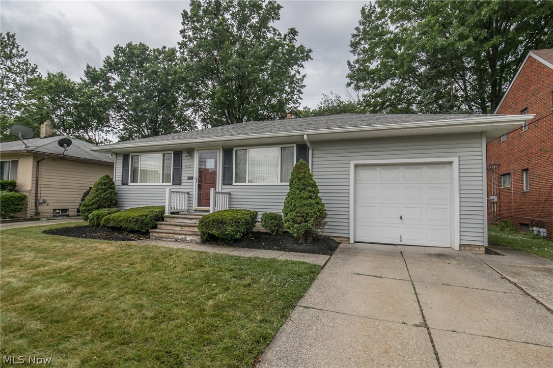 Updated and Move-In Ready Ranch conveniently located in Euclid! This house is NOT a flip, it has been lived in and cared for by the same owners since 2005 and updated over the years. Enjoy one floor living as you enter the front door, you are greeted by a spacious living room and dinning room with new carpet (2020). The tastefully updated kitchen is equipped with newer appliances (all stay with home), ceramic tile floors, new counter tops, painted cabinets, under cabinet lighting and ceramic tile backsplash. The main level full bath is perfect for any owner, updated with granite counter tops, ceramic tile floors and a shower with a tub. Rounding out the main level you will find three well sized bedrooms all painted and new carpet (2020). Make your way downstairs and find perhaps the most impressive part of the house. Renovated (2019) with LVT flooring throughout (pool table stays), recessed lighting, a full bath with a walk in ceramic tile shower and ceramic floors. A large laundry roo