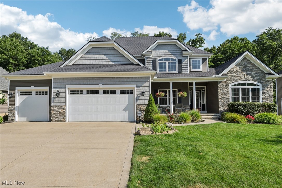 Prepare to be wowed from the moment you pull in the driveway! 12091 Cora Court is a 4 bedroom / 3.5 bath Contemporary Style Beauty! You’ll be welcomed by a lovely front porch, perfect for enjoying morning coffee and greeting your new neighbors. Enter the 2-story foyer with a first-floor Office to the right and a beautiful formal Dining Room to the left. Continue into the Great Room boasting high ceilings, a cozy gas fireplace, along with tons of natural light shining in from a wall of windows. The Eat-In Kitchen offers a perfect dining space, granite countertops with bar seating, newer ss appliances, plenty of cabinetry and a spacious pantry. The entire open main floor area has been freshly painted. The spacious main floor Primary Suite is equipped with walk-in closet and en-suite bath with granite countertops and tiled walk-in shower. The main floor continues with a convenient laundry room, guest bath and mudroom/garage entryway with bench and storage drop zone. Sliding doors off the breakfast nook open to a wonderful deck and stone patio oasis. Head upstairs to find a 16’ x 11” Loft area open to the Great Room below, 3 generously sized bedrooms and a full bath with double sink vanity. The mostly finished lower level will delight you with a generous Family Room, kitchen prep area with extra cabinetry, full bath, plenty of natural sunlight and a walk up to the 3-car garage. The backyard is quite private. Landscaping and trees have been added along with a lovely patio with a firepit and landscaping wall. Contact Wendy Priscak or your Exclusive Buyer’s Representative and schedule your showing today before someone else swoops this one up!