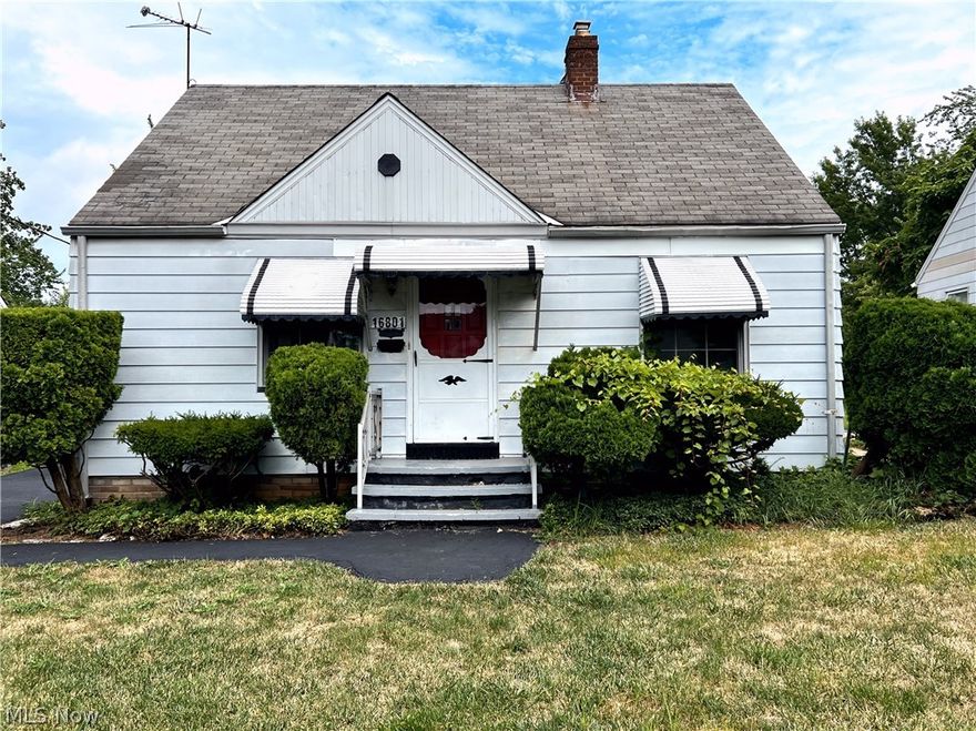This 3 bedroom, 1.5 bath home has spacious living room; 2 bedrooms and a full bathroom on the first floor; large kitchen with stove, refrigerator and microwave that stay with the home; original hardwood floors; detached 2 car garage with plenty of off street parking. Spacious bedroom on 2nd floor has large cedar closet. Partially finished basement with bar and washer and dryer that convey. Impressively large yard with patio that is perfect for relaxing and entertaining! Add some minor cosmetic touches and make it yours today! Conveniently located close to everything! Priced to sell!