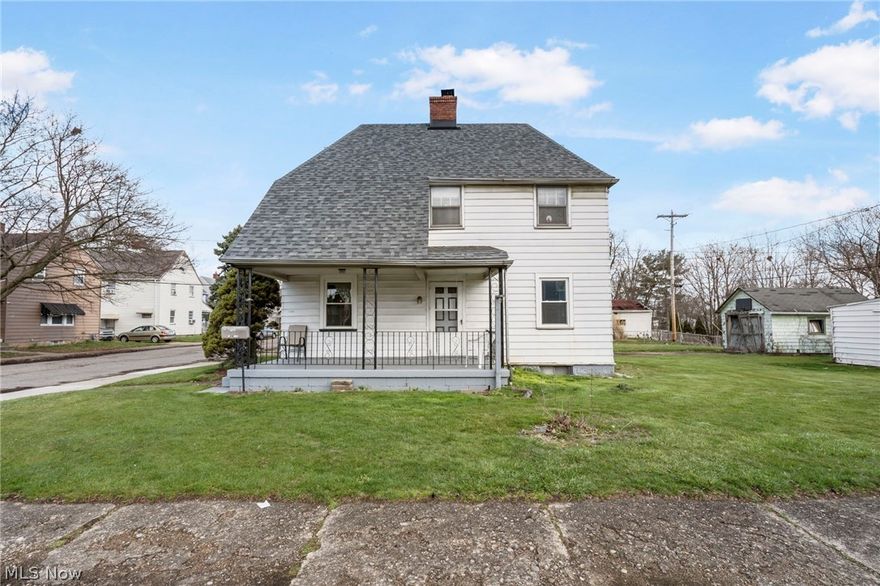 Home to the current owner for over 35 years, now is your chance to own this home on a corner lot. This property, boasting a newly installed roof in 2023 and seven recently upgraded vinyl windows, offers a range of modern amenities.  The 96% efficient Amana furnace installed in 2022 and a brand new hot water tank as of January 8, 2024, ensure energy efficiency and reliable hot water supply. The interior features hardwood floors, with a gas stove and refrigerator that are approximately 5 years old. A Samsung front loader washer adds convenience to the laundry facilities. The house also comes with a 2-ton AC unit, installed around 5-6 years ago, ensuring comfort during warmer months. The inclusion of a walk-up attic provides additional storage or potential living space. A covered front porch adds to the charm of the property, providing a welcoming outdoor space. Notably, there is an extra lot behind the garage, offering potential for expansion or outdoor activities. Overall, this property combines the comfort of modern amenities with the durability of recent upgrades, making it an appealing option for those seeking a well-maintained and efficient home.