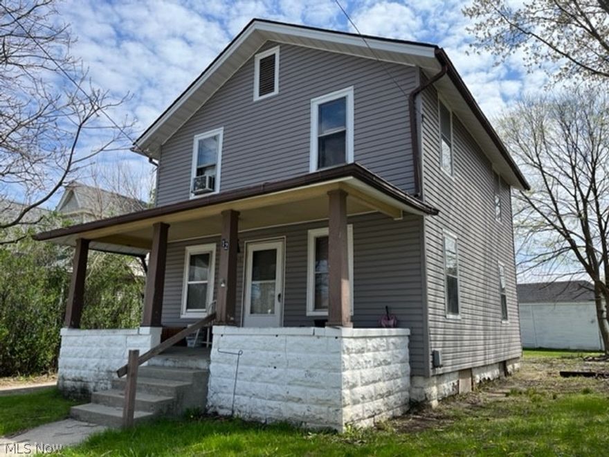 Nicely located, Two Story in town on level lot! Many updates! New siding, new roof, new hot water tank, new kitchen flooring, first floor laundry! Home features three bedrooms and two full baths, lovely covered front porch. Rents for $600/Monthly